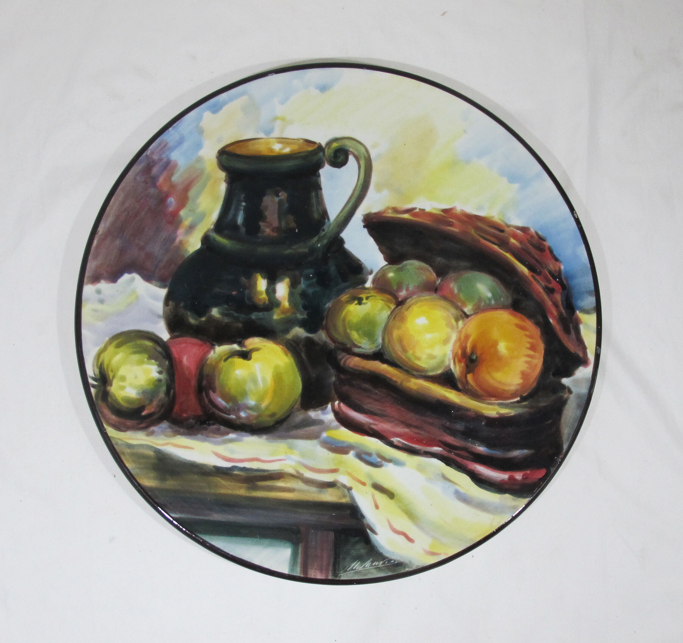 Large ceramic dish earthenware from Spain