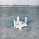 Brutalist Travertine Coffee Table by Willy Ballez, Belgium, 1970s