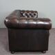 Handmade English cowhide leather Chesterfield sofa