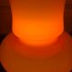 Vintage opaline lamp in orange and white opaline