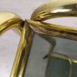 Brass rolling bar trolley