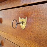 Empire period chest of drawers in light oak