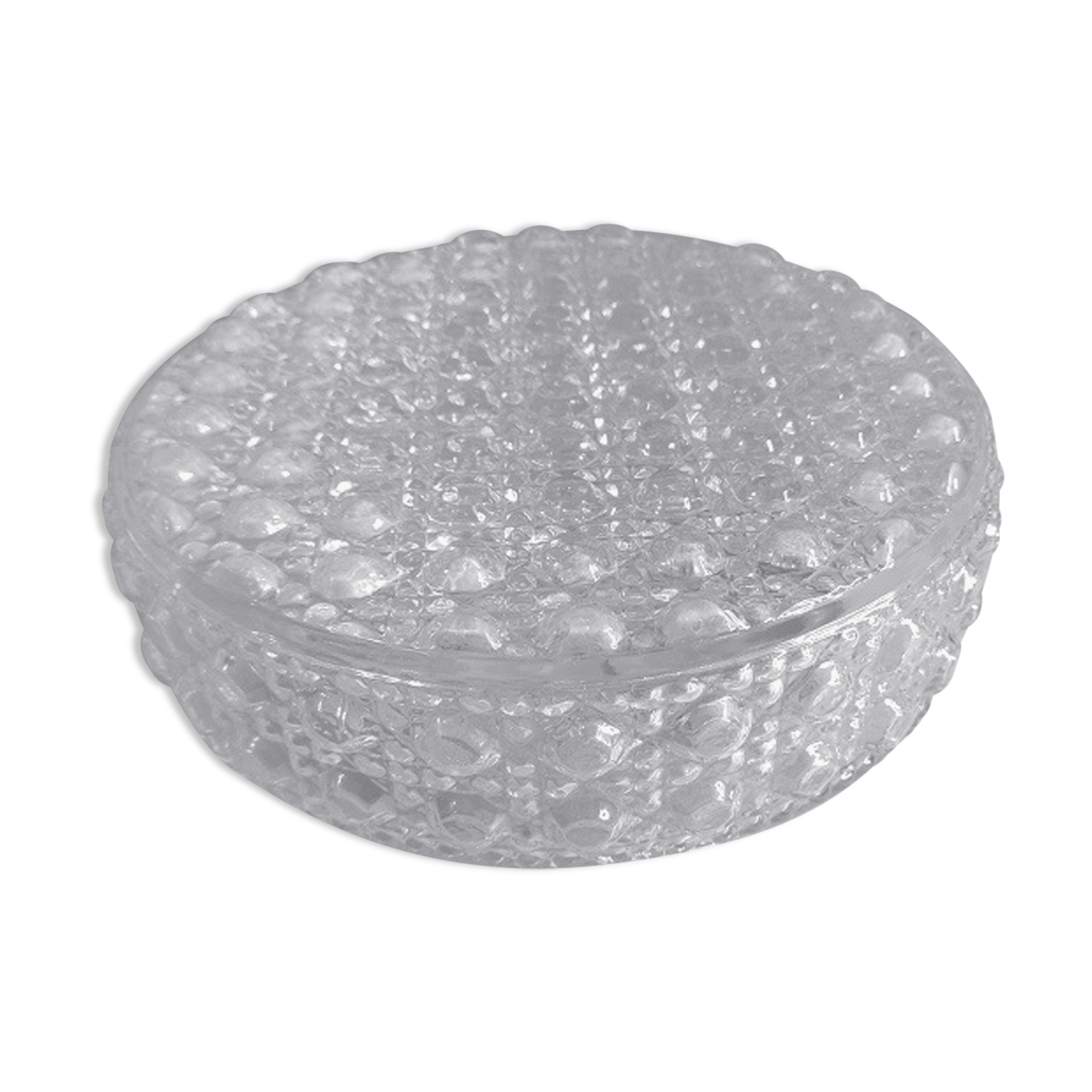 Ceiling lamp Original wall lamp in old vintage molded glass dp 0222f048