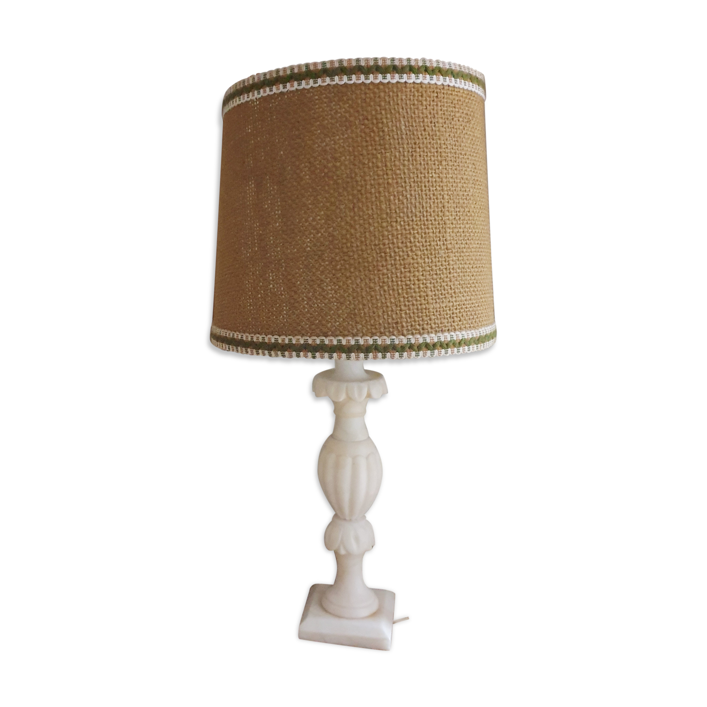 Lampe vintage pied marbre années 60
