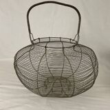 Salad or old egg basket made of vintage wire