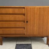 Sideboard 4 drawers 1 door 1960s