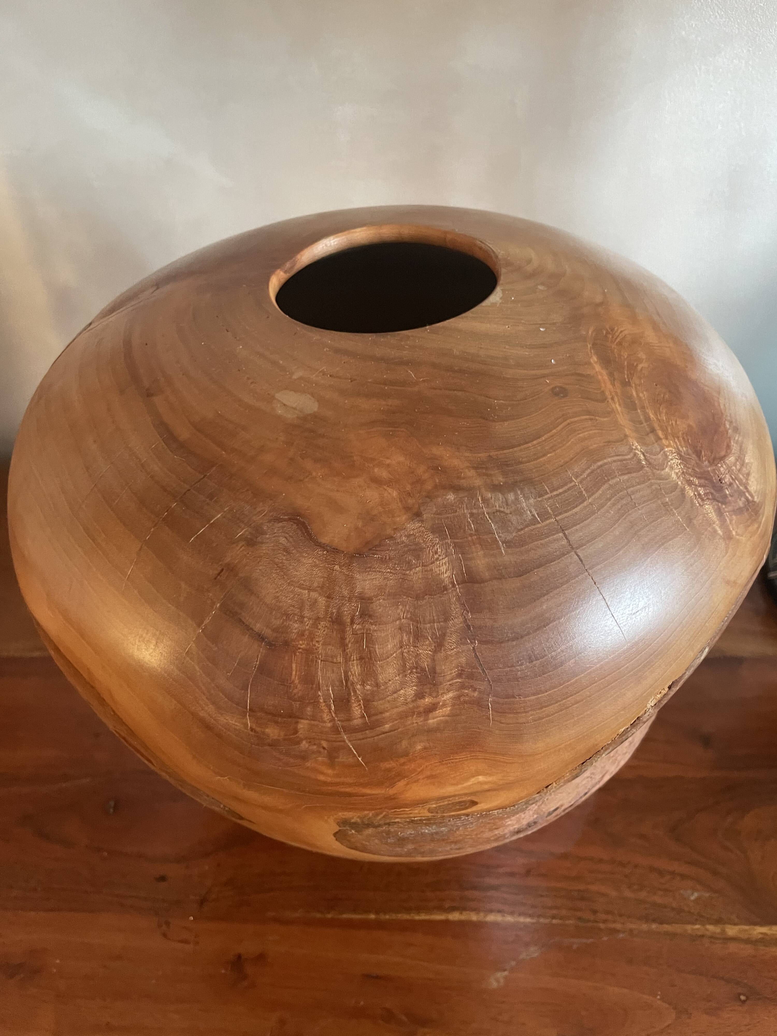 Wooden vase