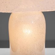 Doria table lamp in bubble glass with rainbow coloured details