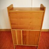 Bibliothèque commode vitrée vintage