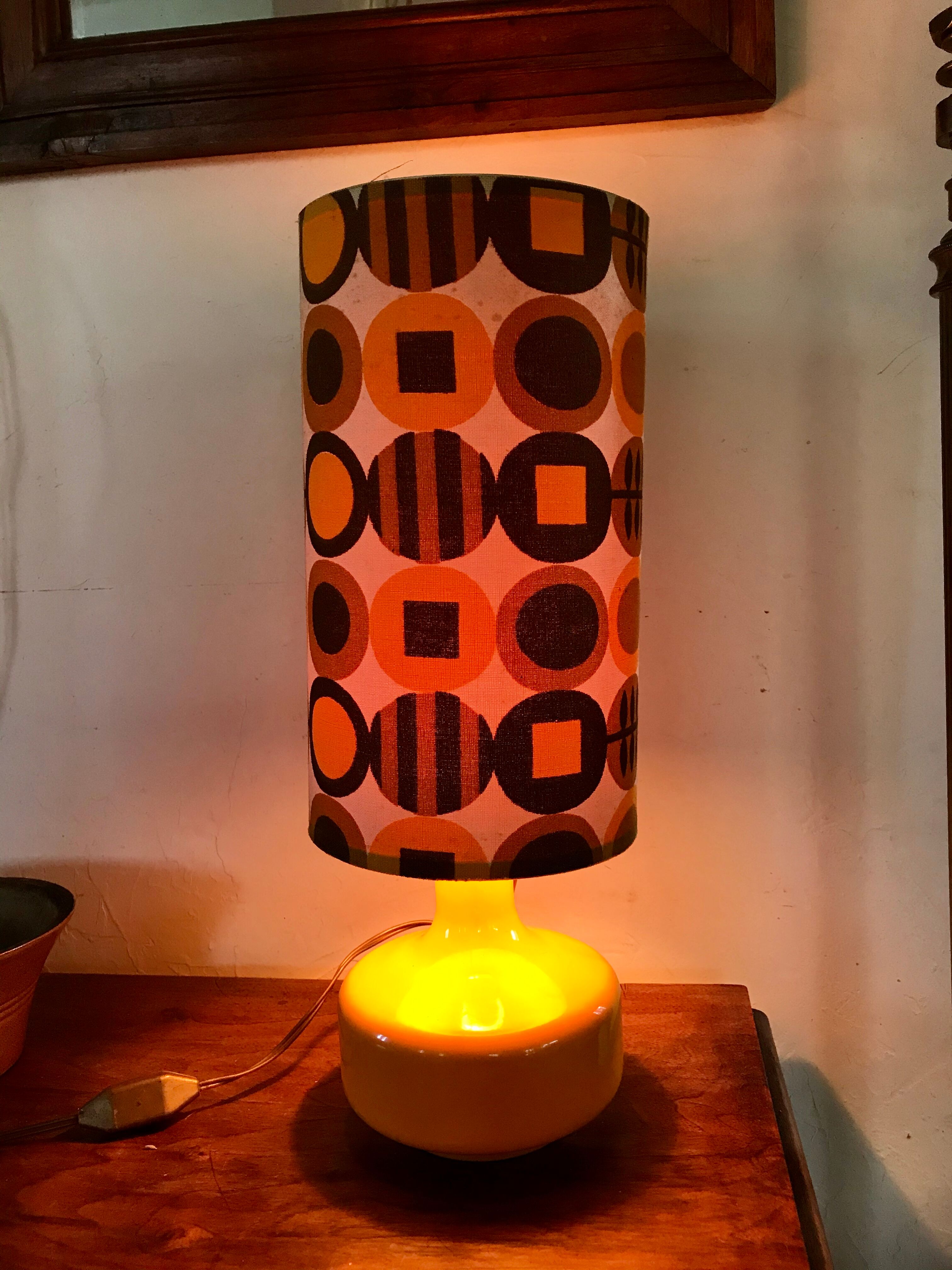 70's ceramic lamp