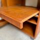 Danish storage cabinet Komfort on teak and rosewood wheels