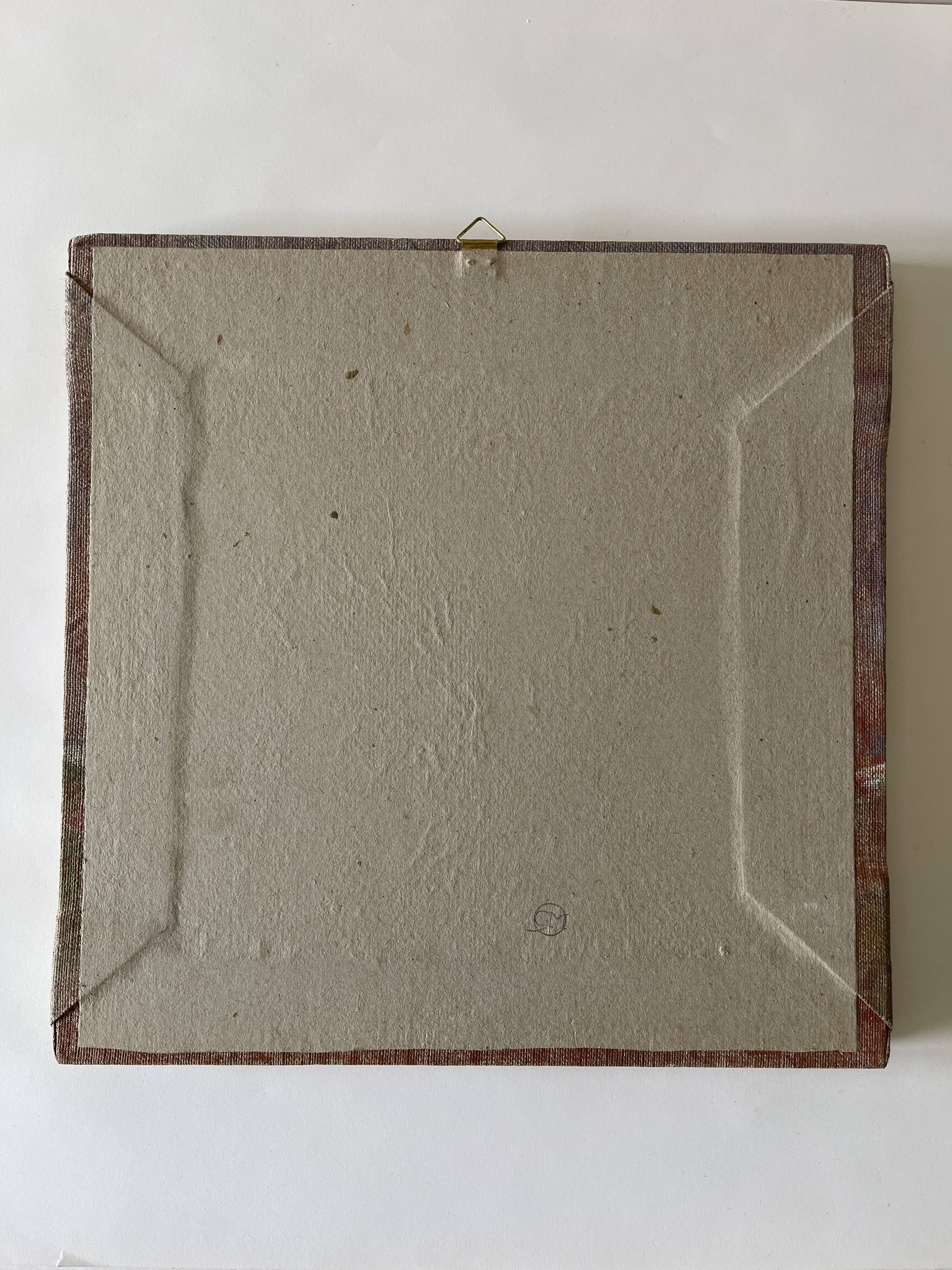 Oil on canvas landscape a l'antique signed gouny et marange