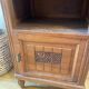 Small solid wood and marble sideboard