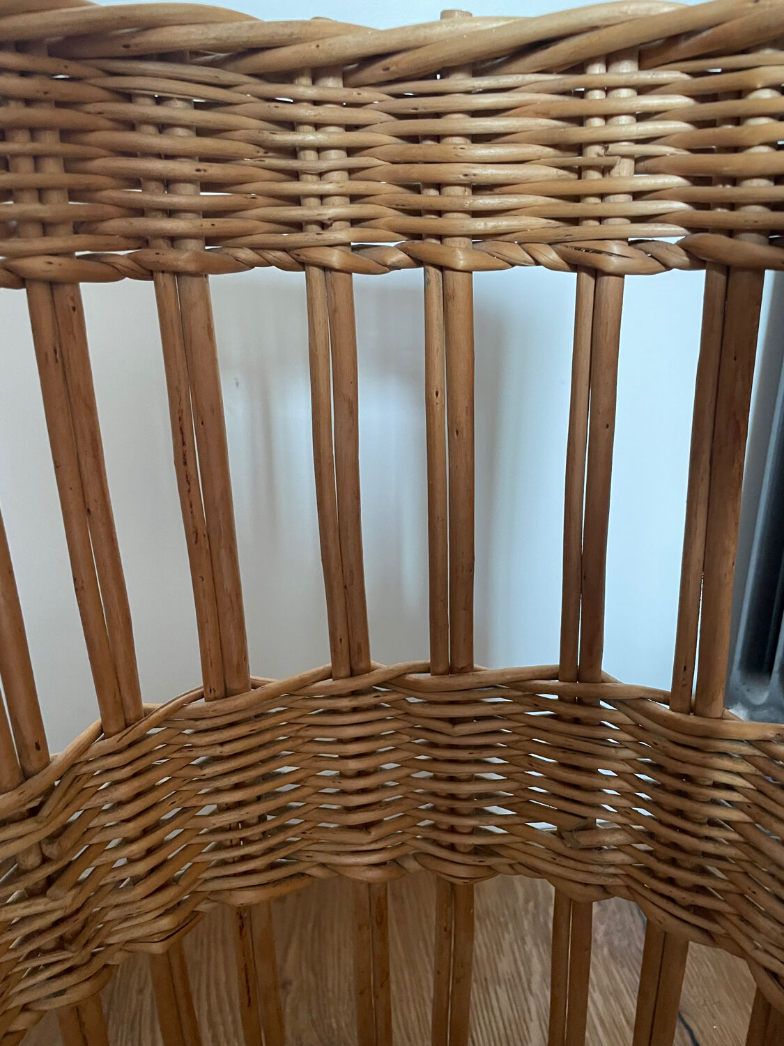 Vintage wicker bread basket