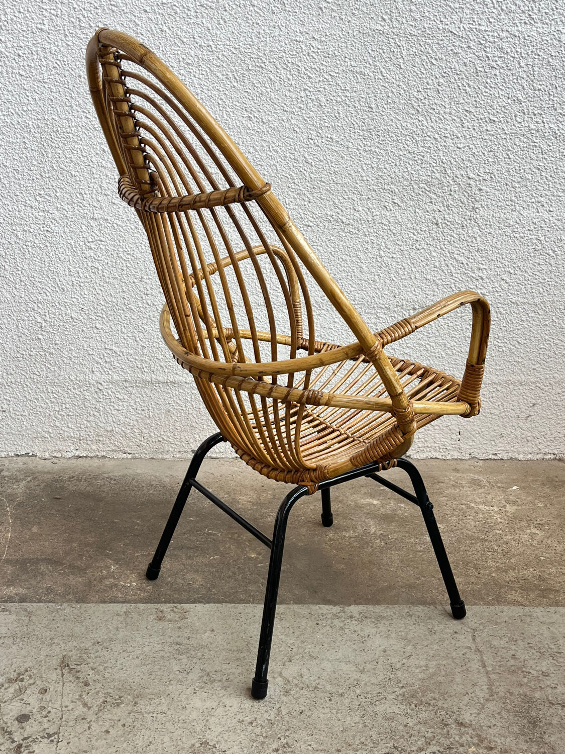 Rattan armchair