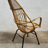 Rattan armchair