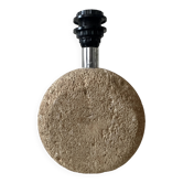 Sculptural lamp base in limestone by Albert Tormos or Fratelli.
