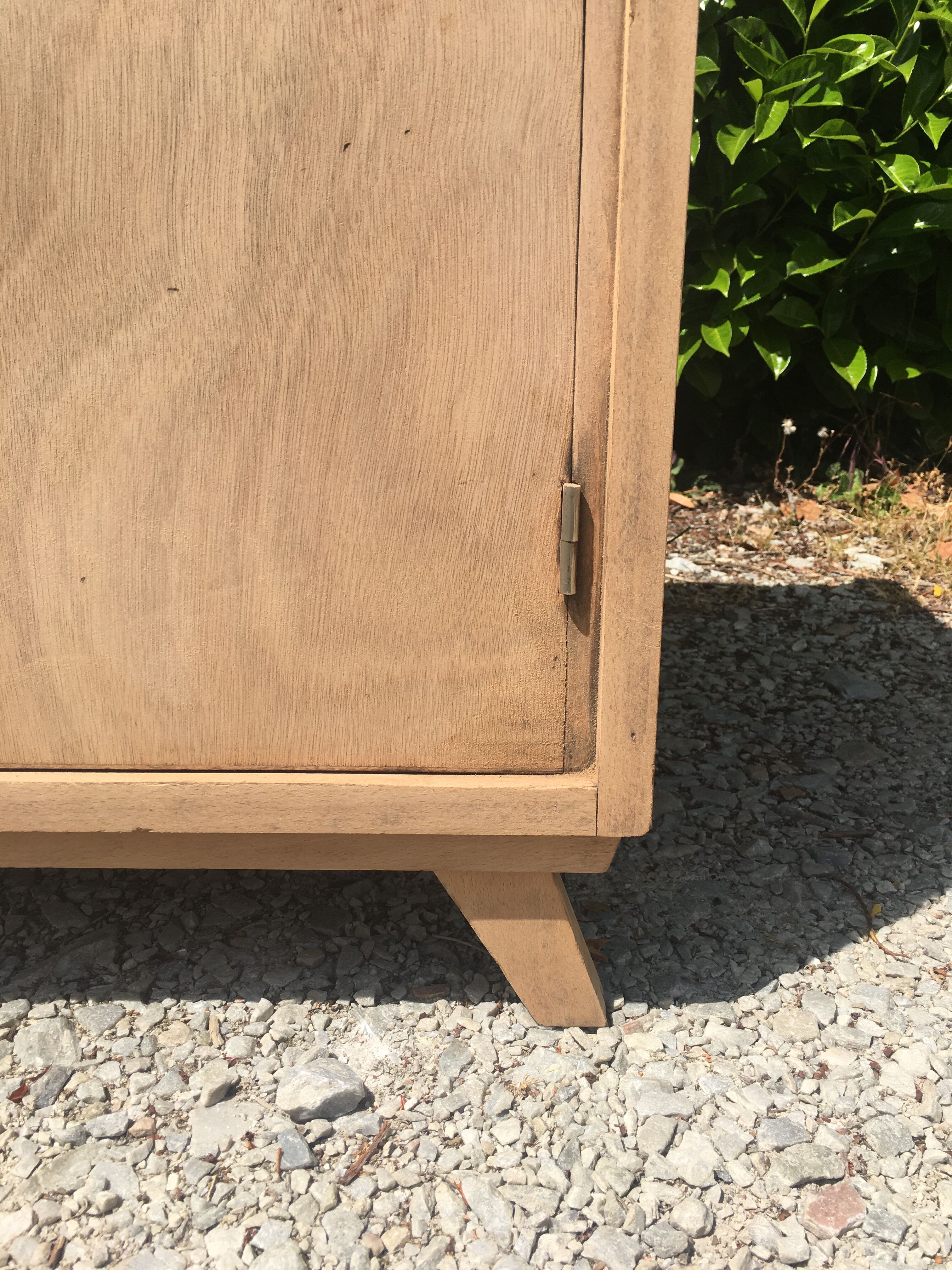 Parisian buffet feet compass raw wood