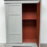 Antique painted wardrobe.
