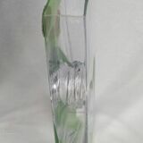 Riecke vase made of translucent glass with rectangular section