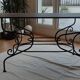 Table de jardin en métal