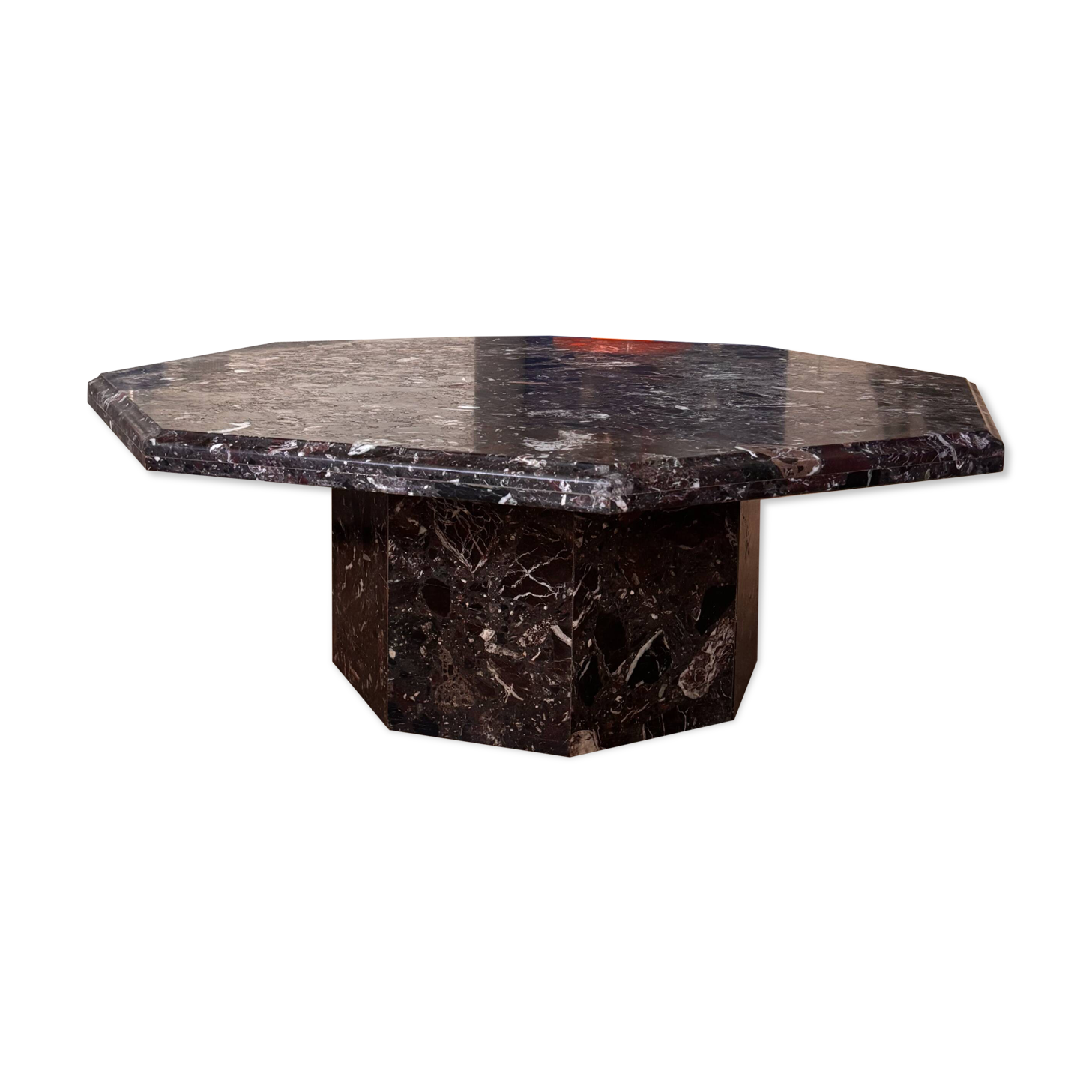 Octagonal marble table