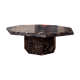 Octagonal marble table