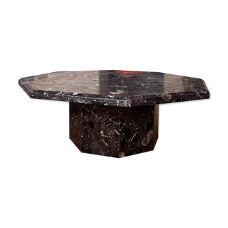 Octagonal marble table