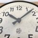 Industrial Black Factory Wall Clock From Chronotechna, 1950s
