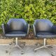 Pair of swivel armchairs 1960s Slovenia