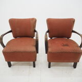 Pair of Art Deco Armchairs by Jindrich Halabala, 1930s