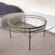 Table ronde en verre