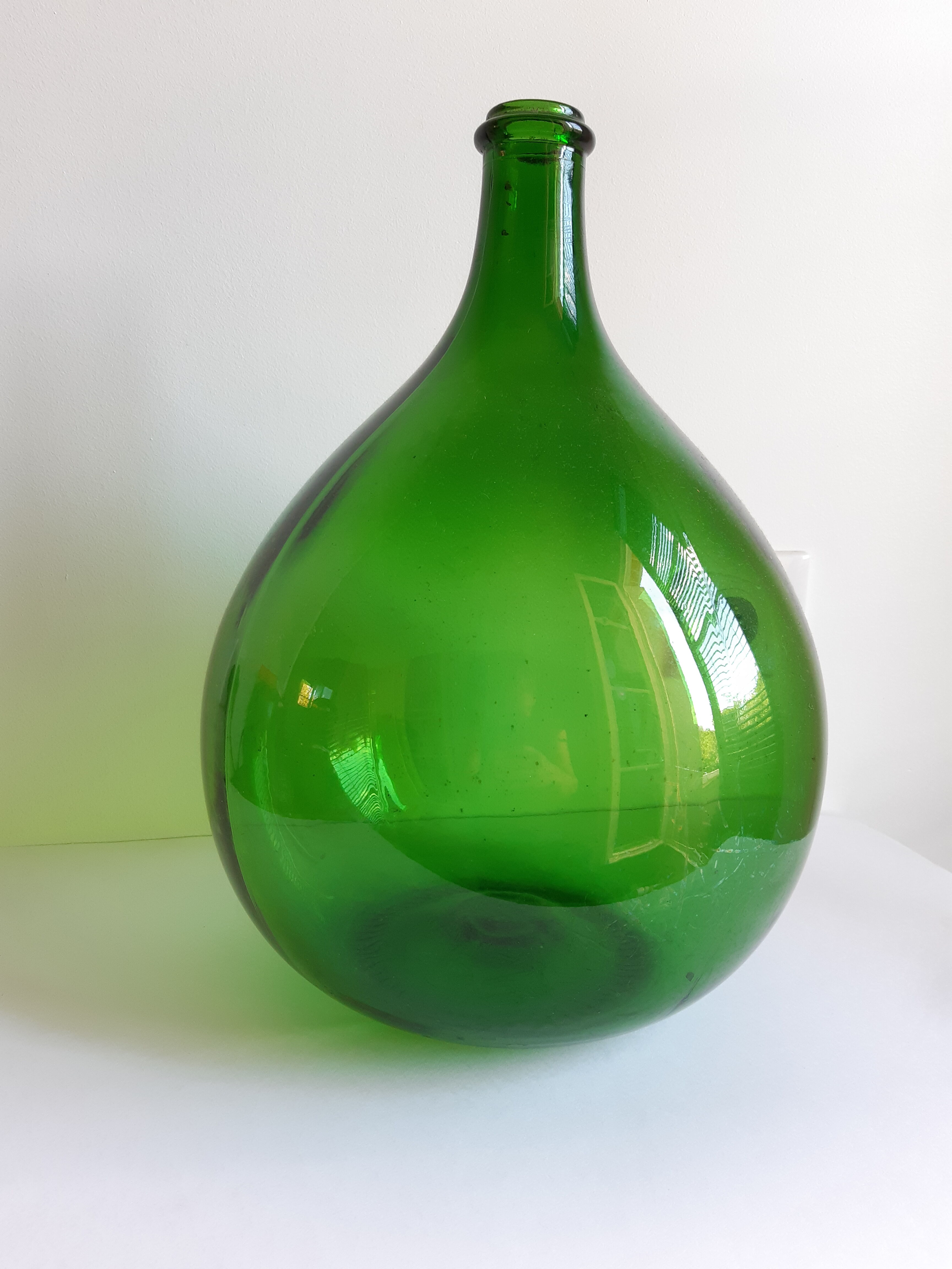 Demijohn vintage green 10 liters