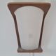 Pair of Louis Kalff frosted wood and opaline sconces