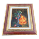 Still life with strawberries – Oil on canvas signed cecile m