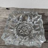 Vintage 1970s cut glass ashtray