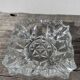 Vintage 1970s cut glass ashtray