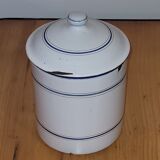 Enamelled sheet metal pot - old