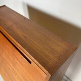 1960s Vintage Danish teak secretary by Kai Kristiansen for HNJ Møbler