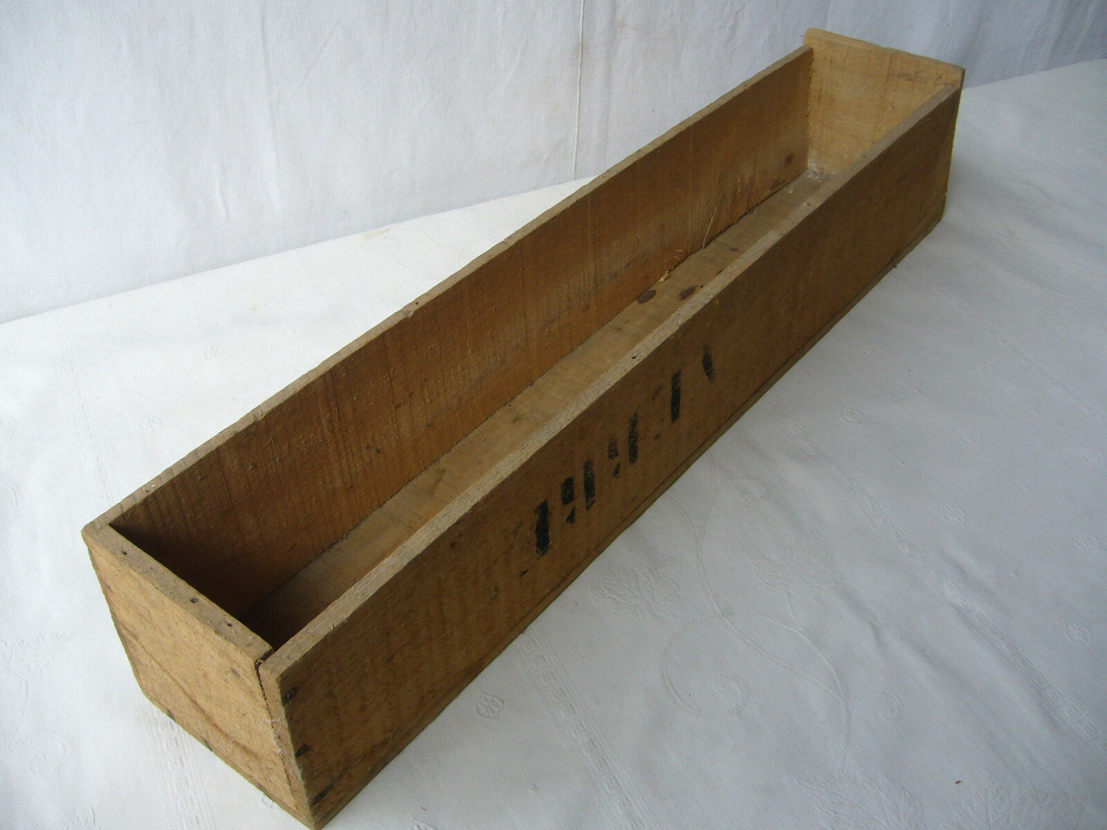 Rectangular old wooden box