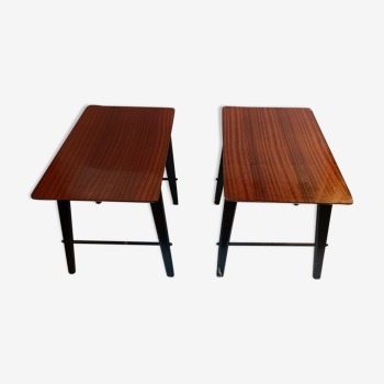 Paire de tables basses 1960 Vintage