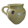 Pot à oignons vase céramique jaune bt18