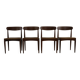 Set of four danish design dining chairs by Johanned Andersen for Uldum Møbe