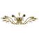 Mid-century floral brass and crystal chandelier by Lobmeyr, 1950s, Austria.