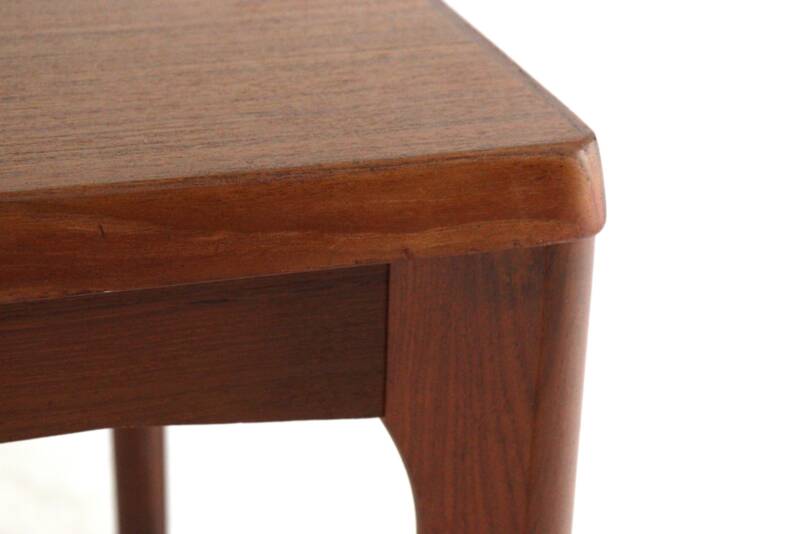 Table à manger rectangulaire extensible en teck de Henning Kjaernulf pour Vejle