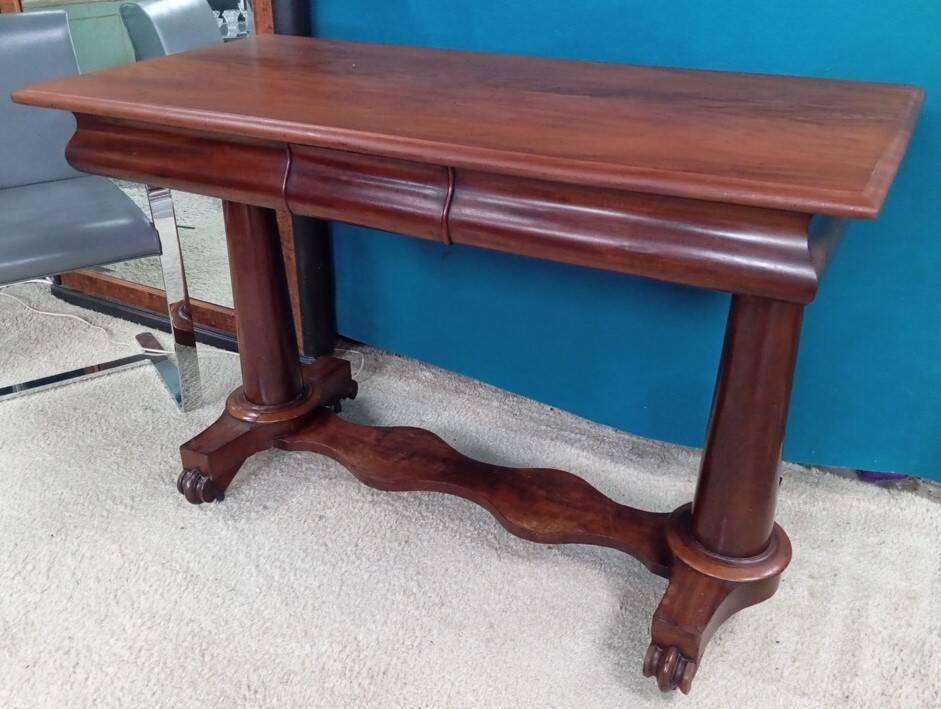 Regency mahogany console desk 19th century