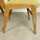 Pair of 50's style reconstruction chairs, wood