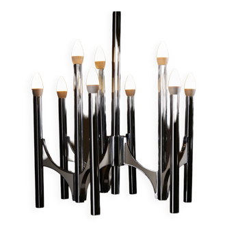 Sciolari 9-Arm Chandelier, 1960s