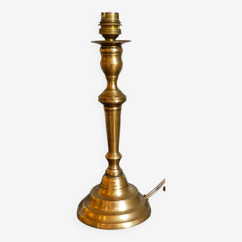 Old solid brass lamp base