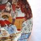 No. 1, Wall plate XIXth Satsuma japanese enamelled décor: 2 characters